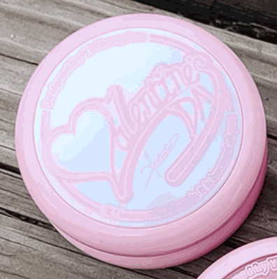 Solid White Pink Text